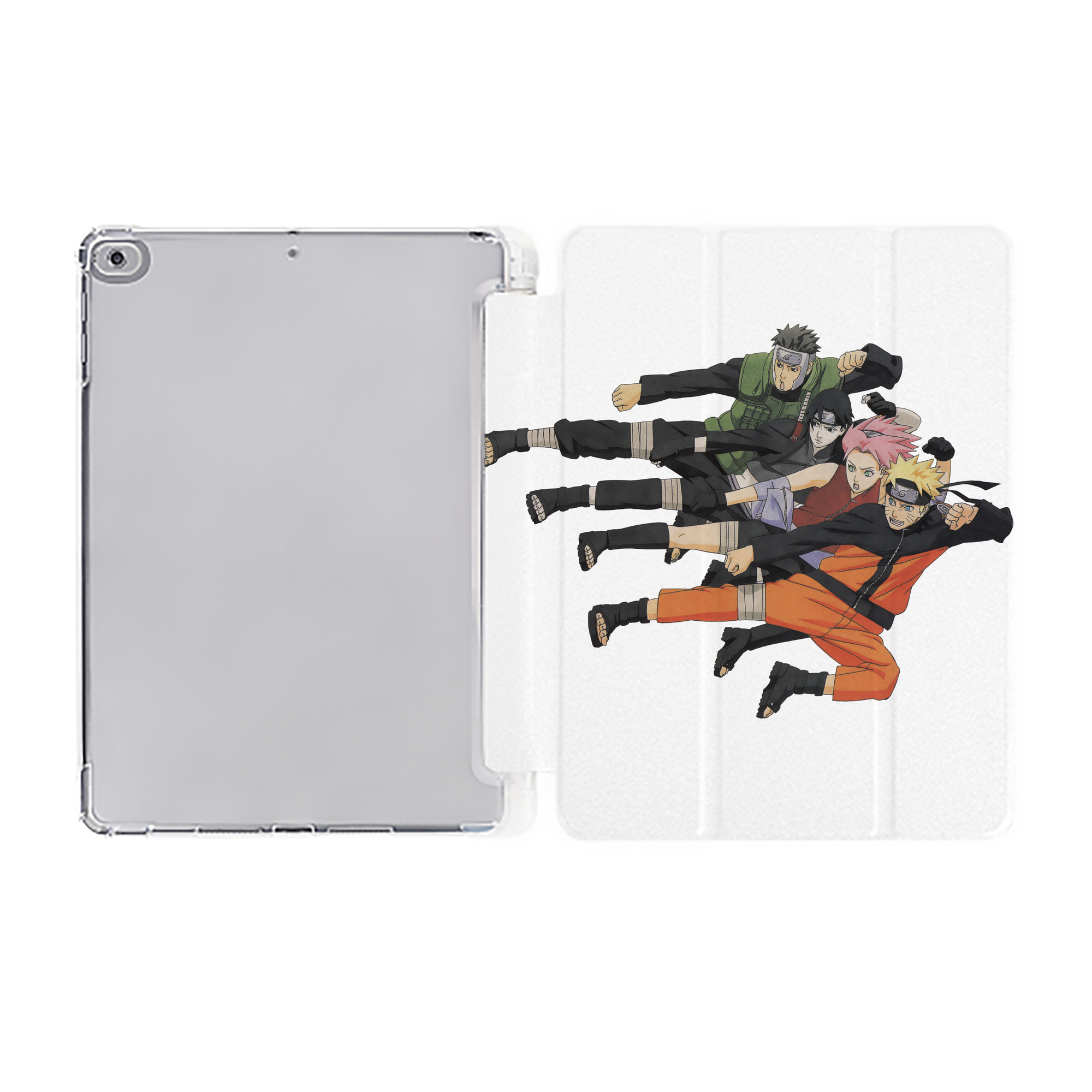 （画像用） NARUTO -ナルト- うずまき ナルト Uzumaki Naruto IPad ケース ペン収納付き 三つ折りスタンド PUレザー×シリコン 対応機種9.5/10.5/10.9インチ